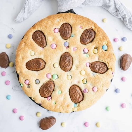 Sugar Cookie Cake Recipe {EASTER} - Shugary Sweets