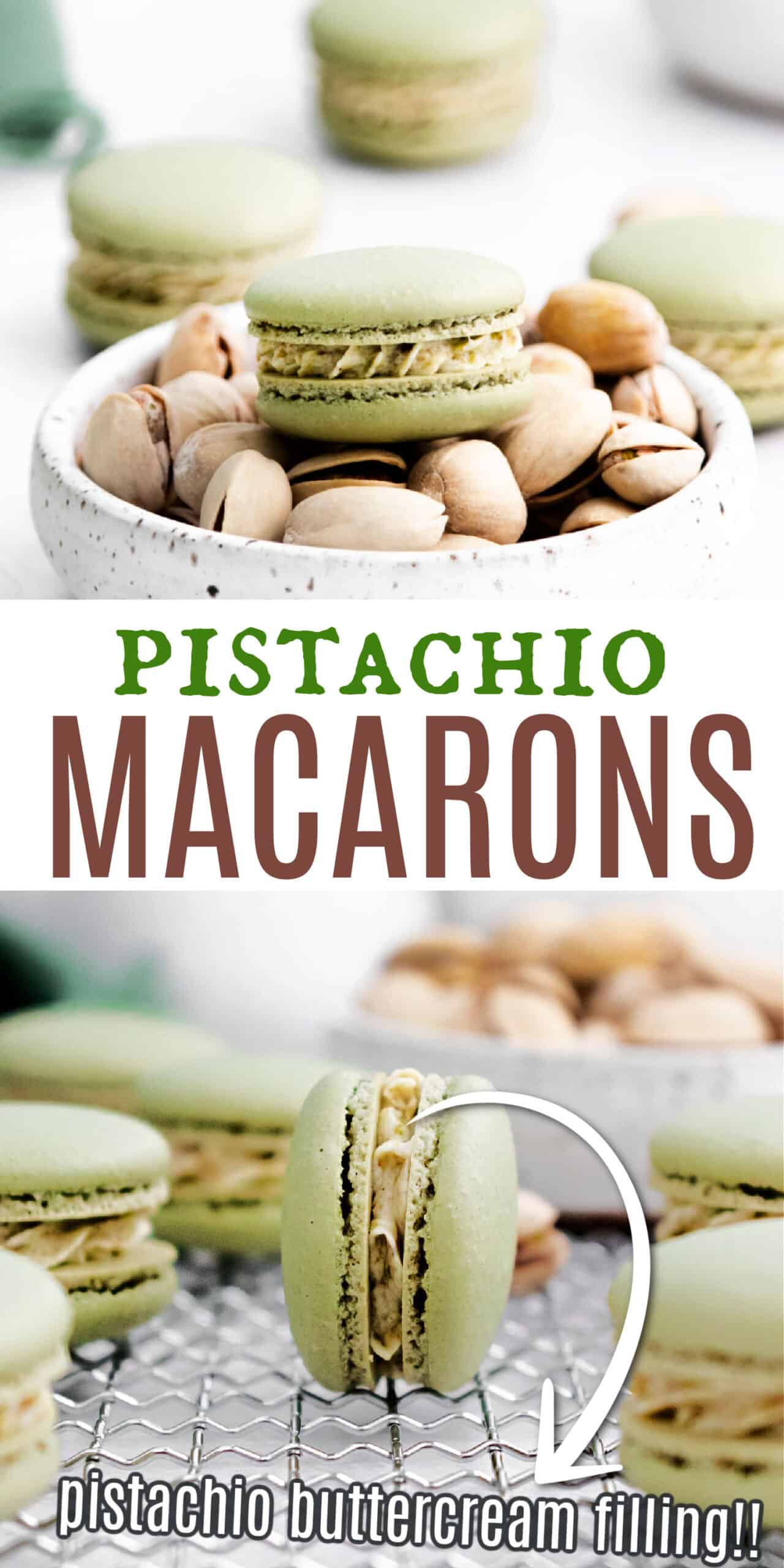 Pistachio French Macarons Recipe - Shugary Sweets