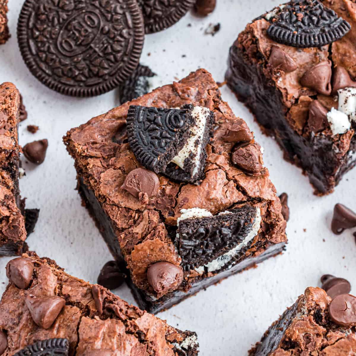 Fudgy Oreo Brownies Recipe Shugary Sweets