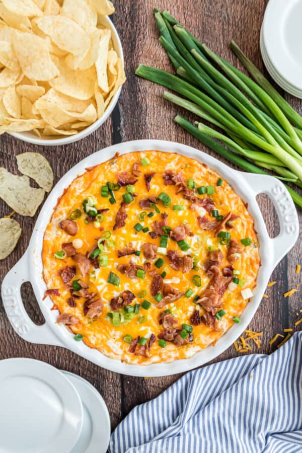 Loaded Baked Potato Chip Dip Recipe - Shugary Sweets