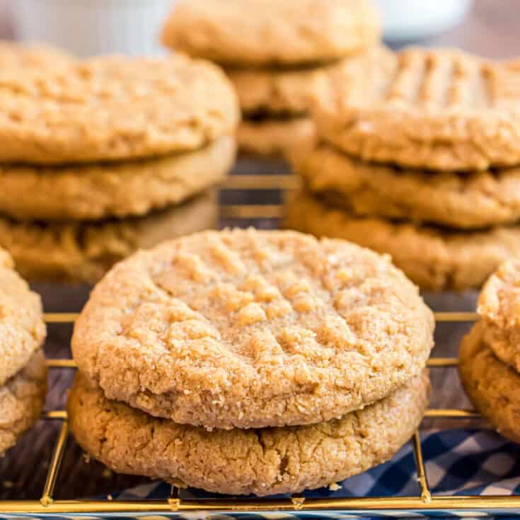 3 Ingredient Peanut Butter Cookies Recipe - Shugary Sweets