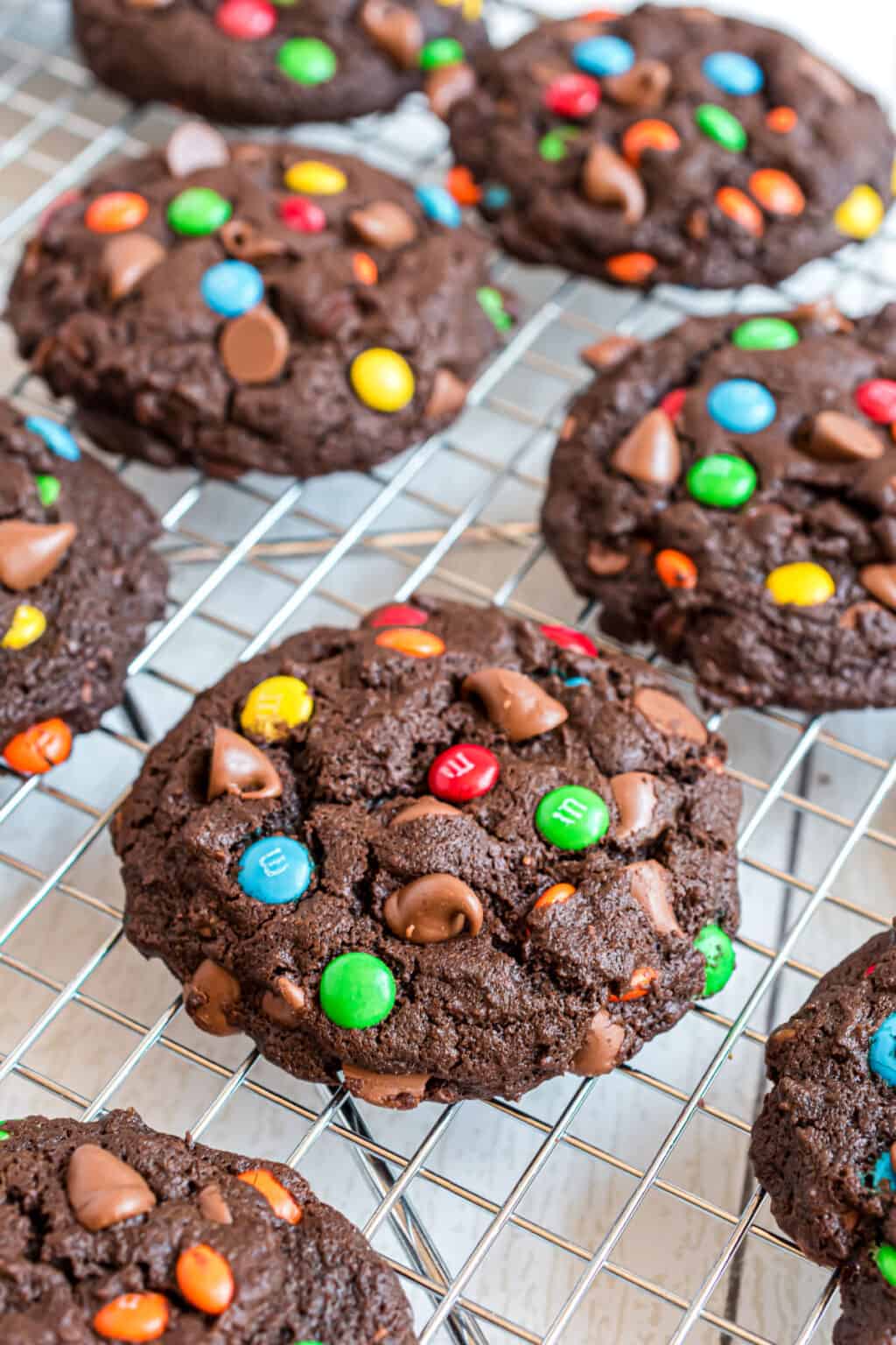 Chocolate M&M's Cookies Recipe - Shugary Sweets