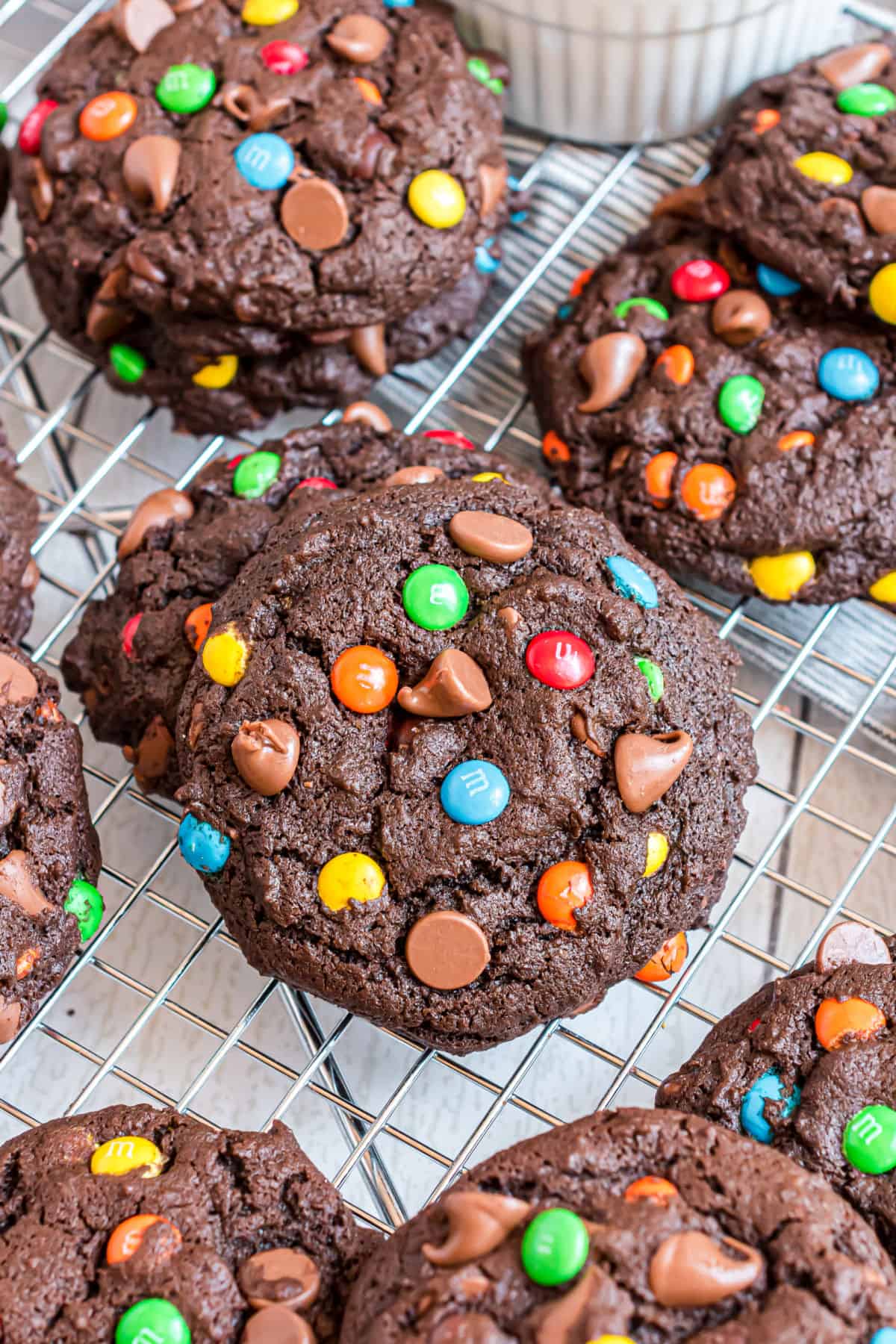 Chocolate M&M's Cookies Recipe - Shugary Sweets