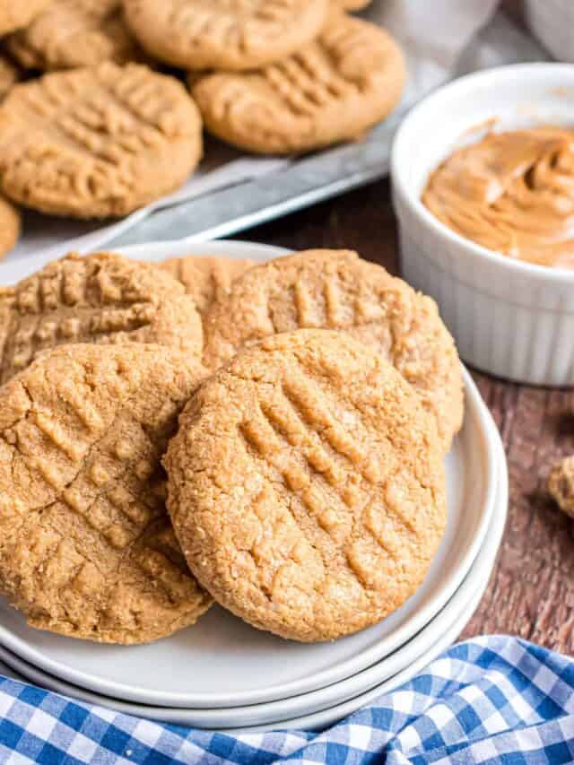 3 Ingredient Peanut Butter Cookies