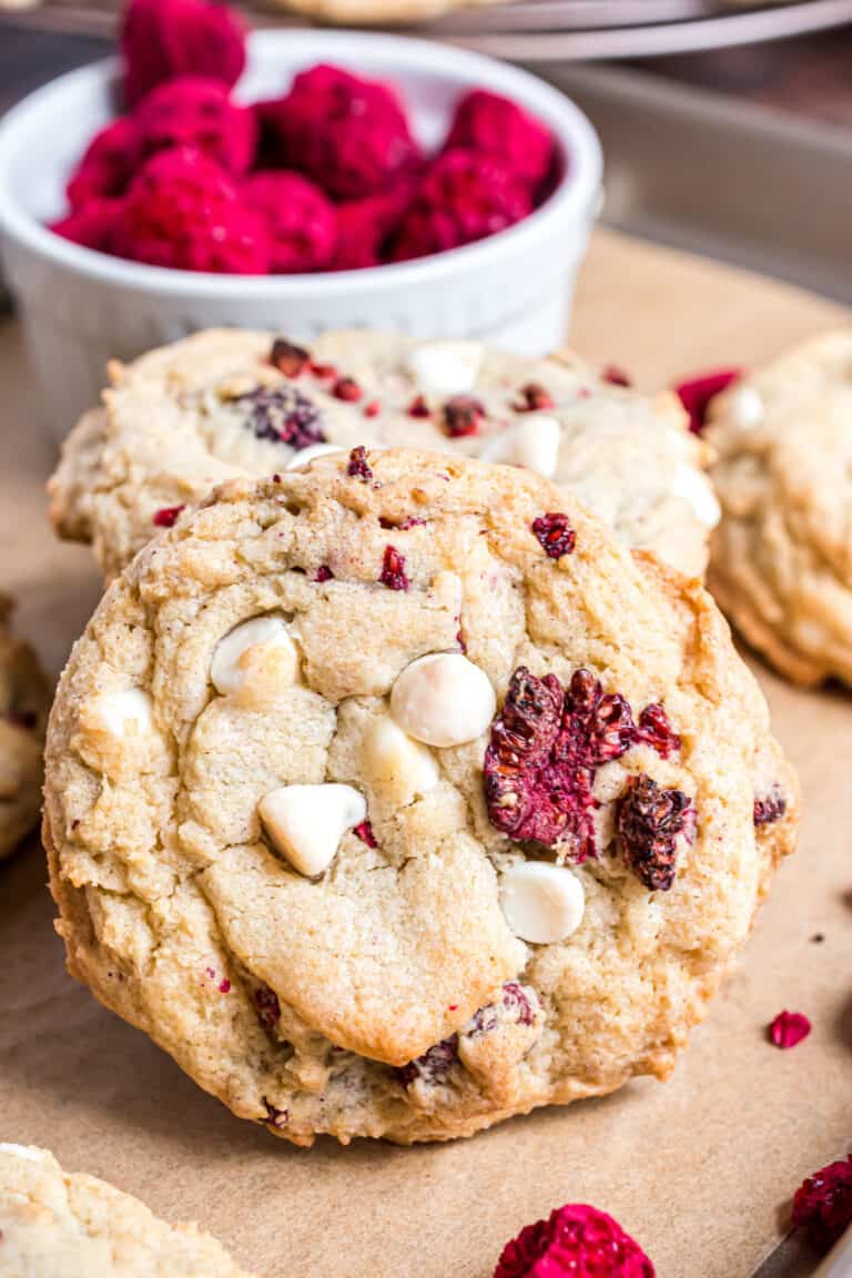 Raspberry Cheesecake Cookies Recipe - Shugary Sweets