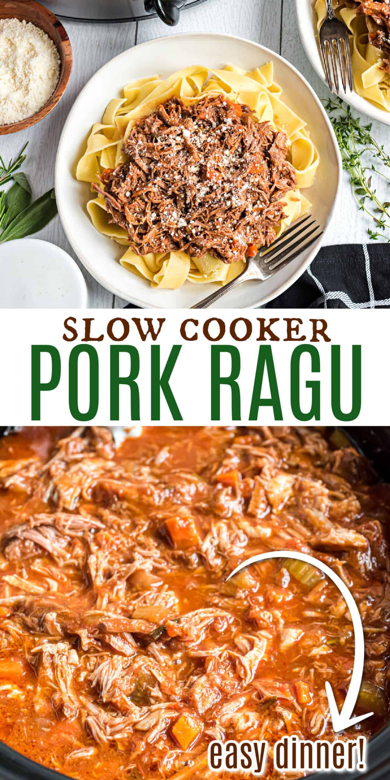 Pork Ragu Recipe {Slow Cooker} - Shugary Sweets