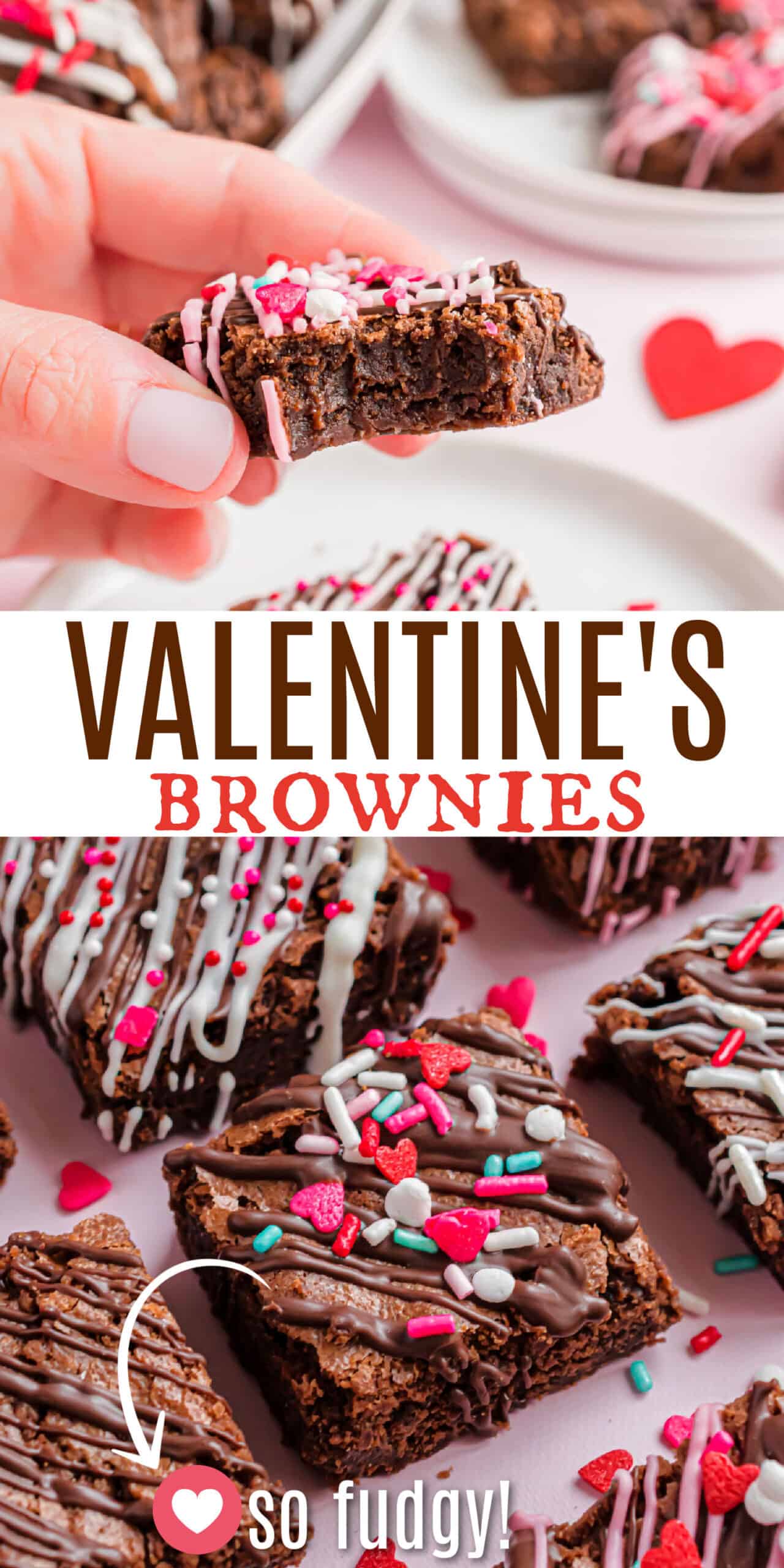Valentine Brownies Recipe - Shugary Sweets