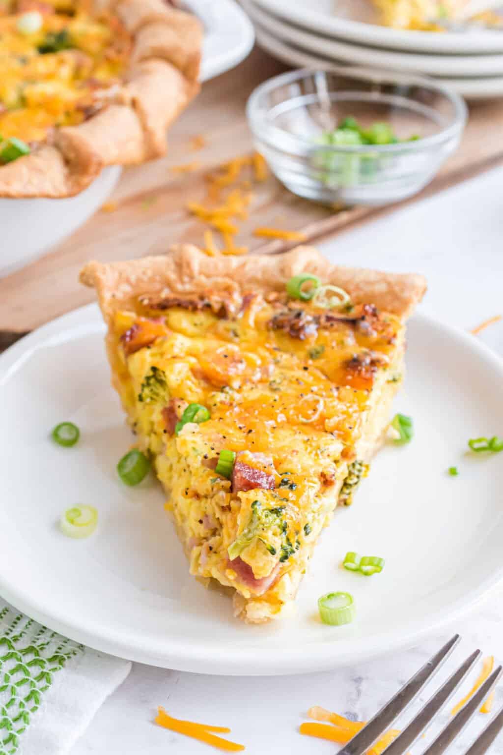 Ham and Cheese Quiche Recipe - Shugary Sweets