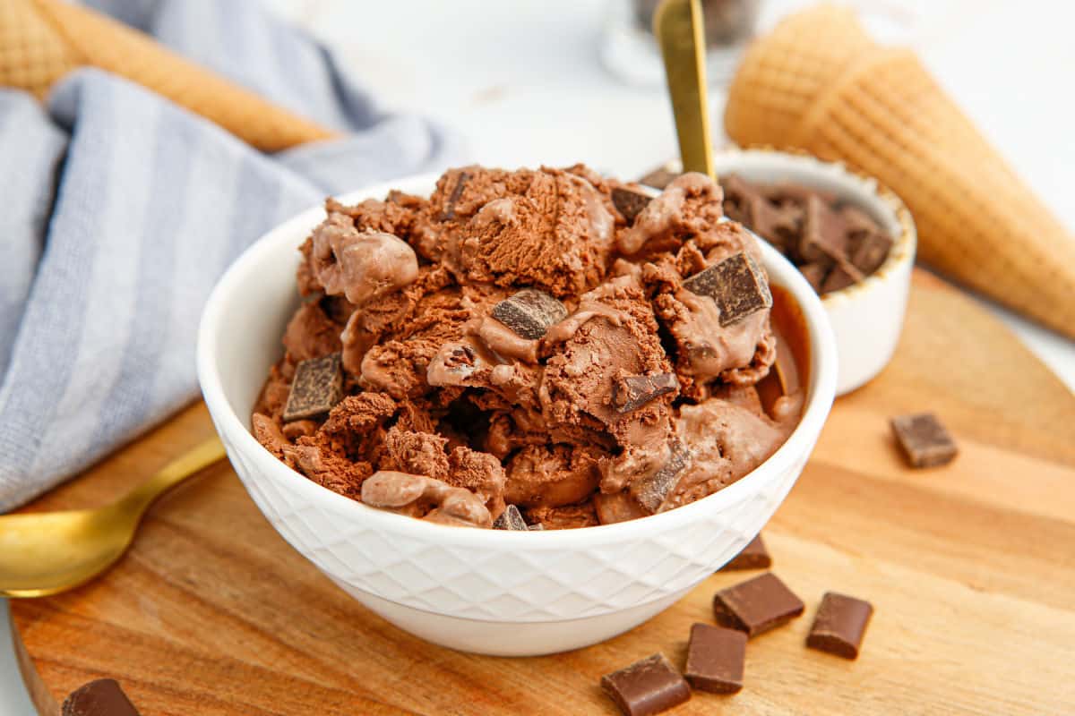 Chocolate Ice Cream Recipe - Shugary Sweets