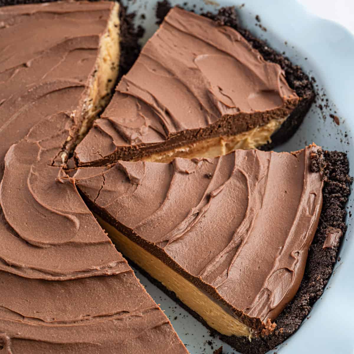 Chocolate Peanut Butter Pie Recipe - Shugary Sweets