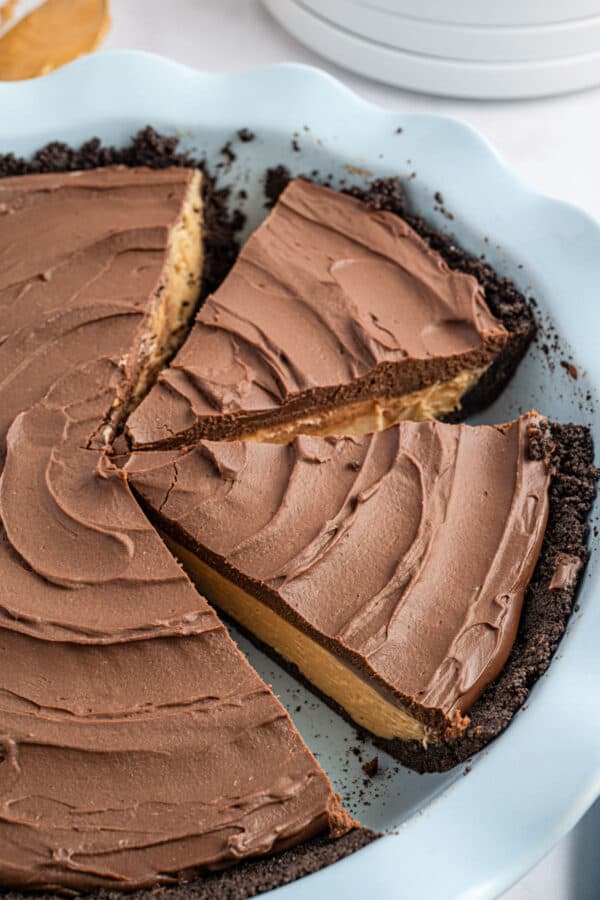 Chocolate Peanut Butter Pie Recipe Shugary Sweets 