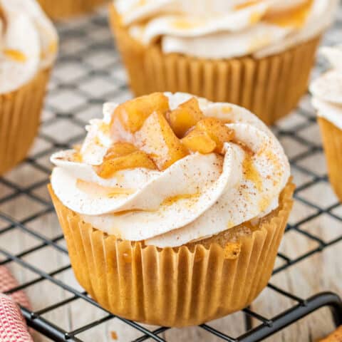 Caramel Apple Cupcakes Recipe - Shugary Sweets