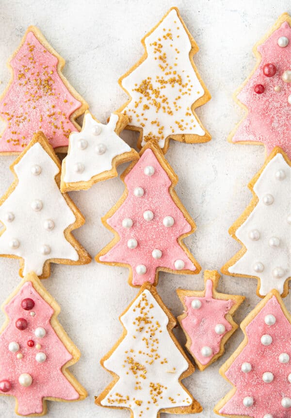 Christmas Tree Sugar Cookies - Shugary Sweets