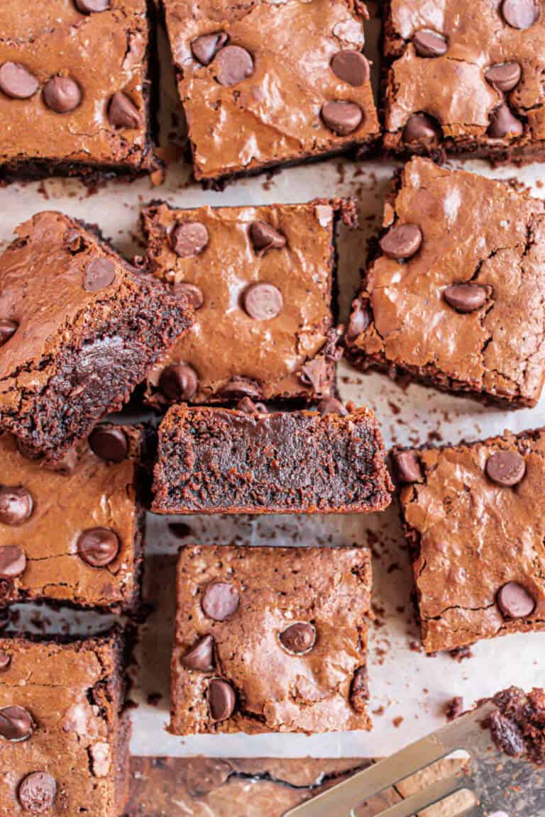 Chocolate Chip Brownies Recipe - Shugary Sweets