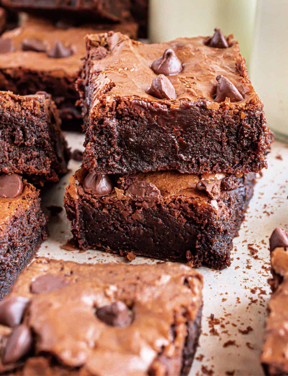 Chocolate Chip Brownies Recipe Shugary Sweets