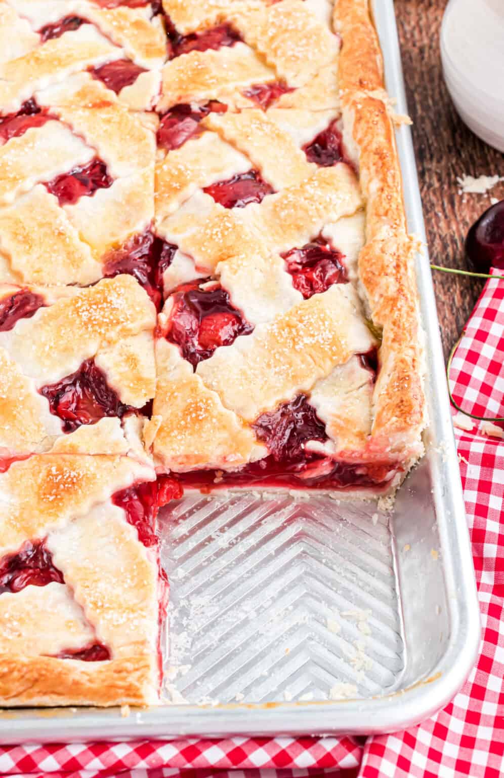 Cherry Slab Pie Recipe - Shugary Sweets
