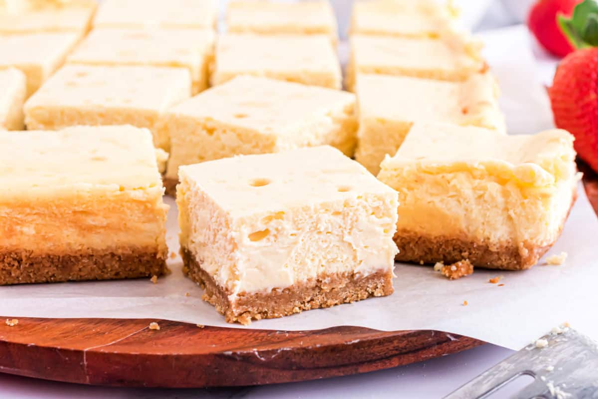 Cheesecake Bars Recipe - Shugary Sweets