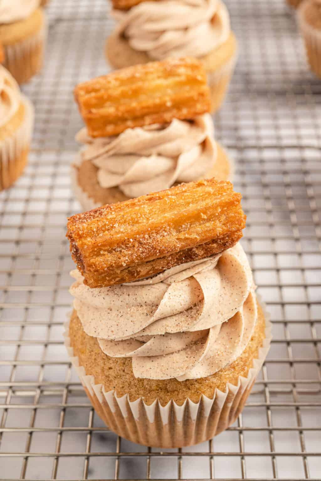 Churro Cupcakes Recipe - Shugary Sweets