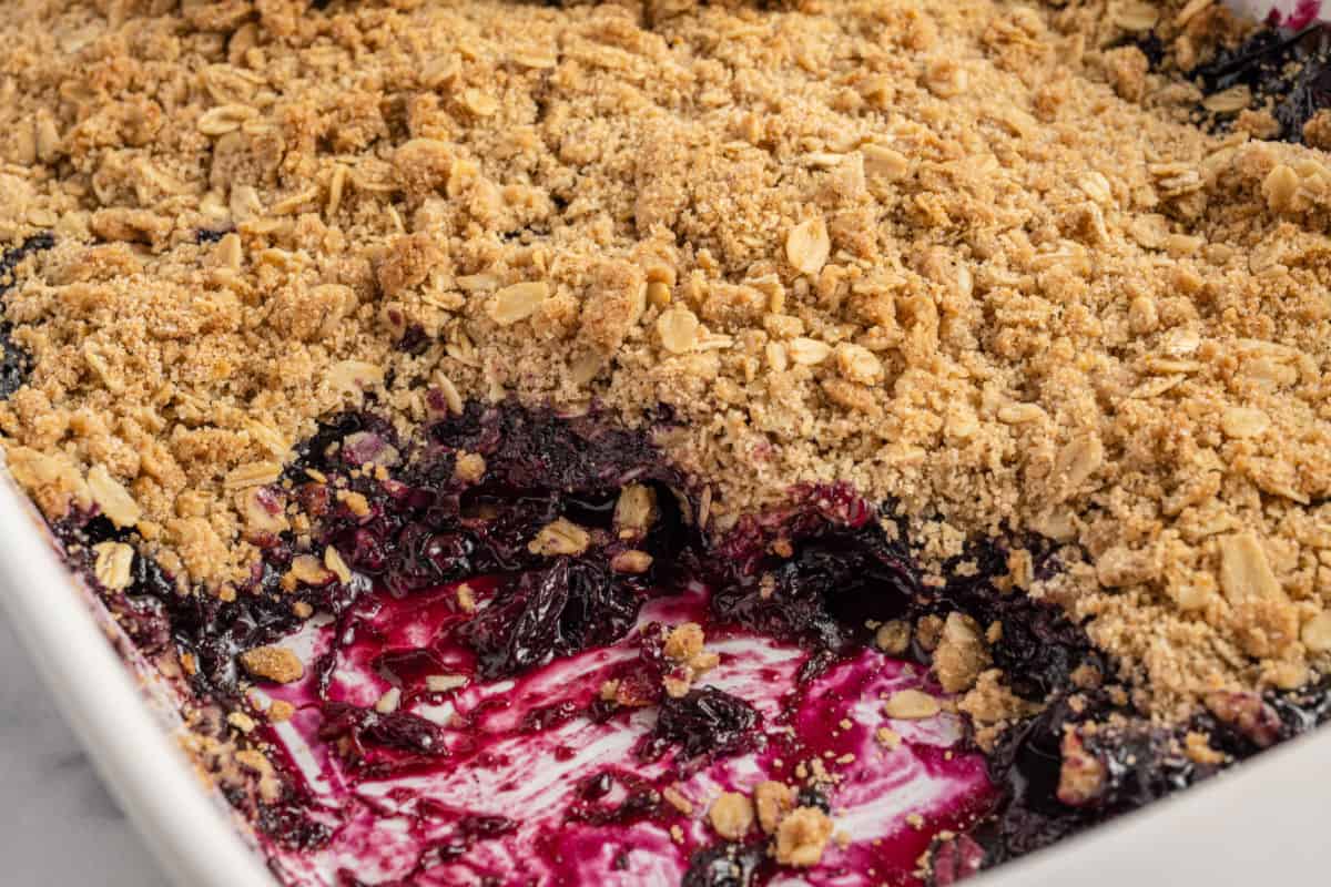 Blueberry Crisp Recipe - Shugary Sweets