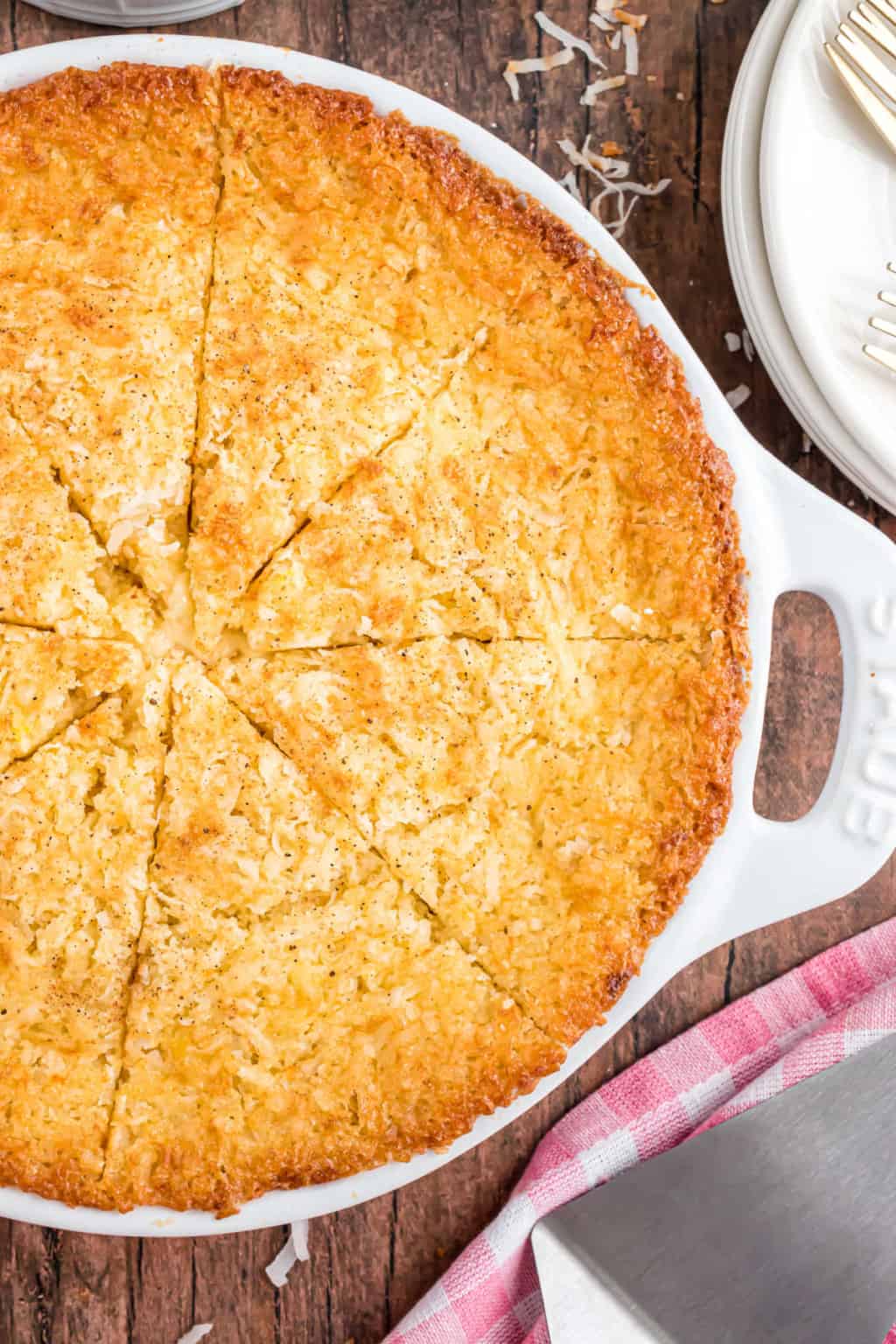Impossible Coconut Pie Recipe - Shugary Sweets
