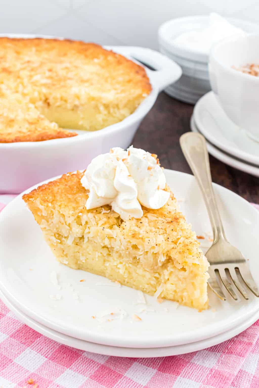 Impossible Coconut Pie Recipe Shugary Sweets