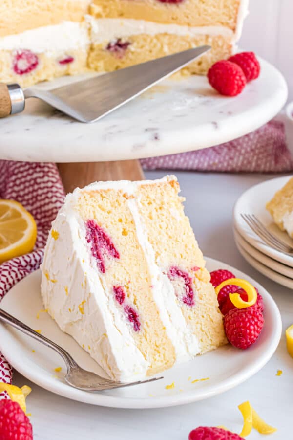 Raspberry Lemon Cake Recipe - Shugary Sweets