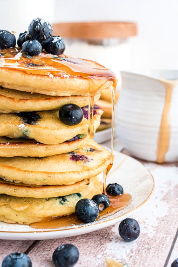 Blueberry Pancakes Recipe - Shugary Sweets