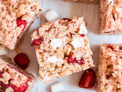 How To Make Best Strawberry Shortcake Rice Krispies Treats Recipe