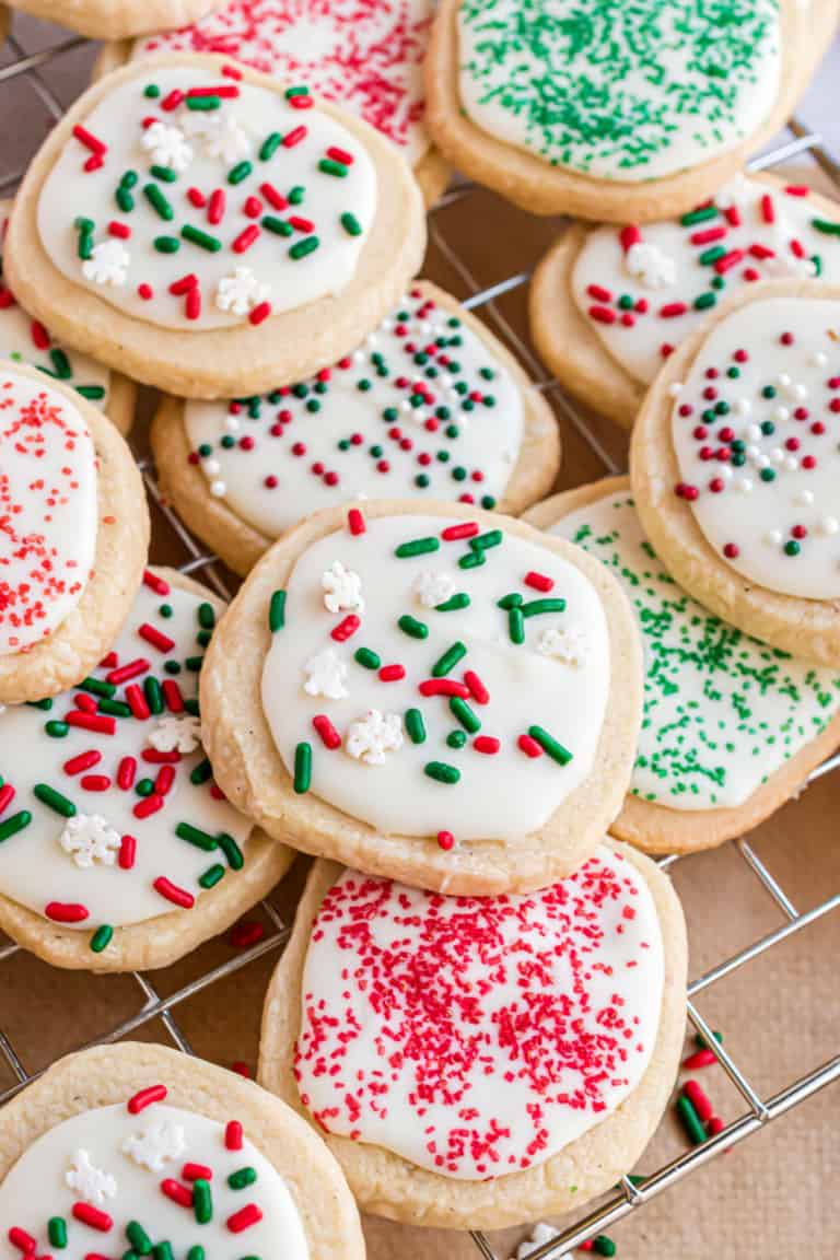 Christmas Shortbread Cookies - Shugary Sweets