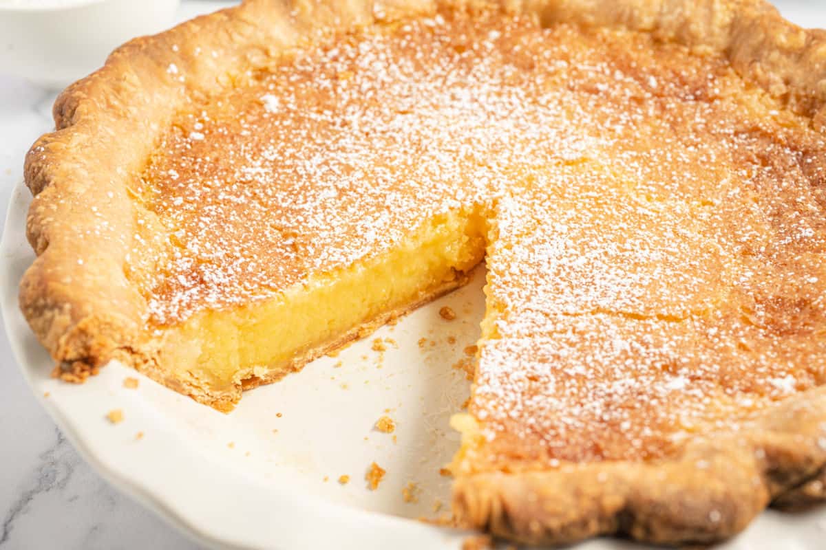 Lemon Chess Pie Recipe - Shugary Sweets