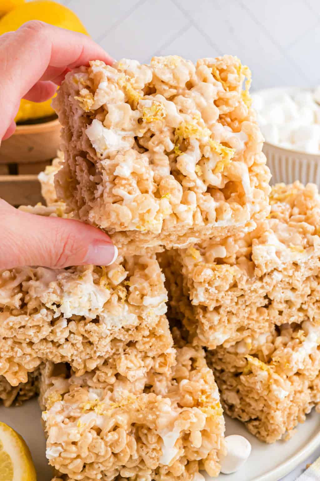 Lemon Rice Krispie Treats Recipe