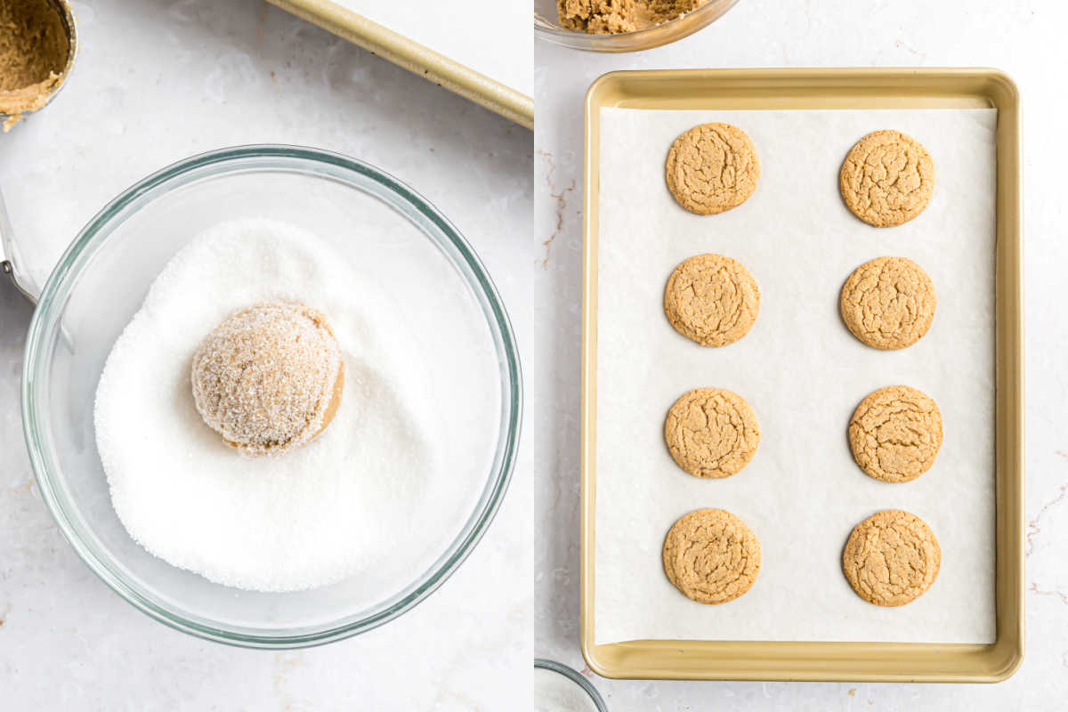 Step by step photos showing how to bake cookies with cardamom.