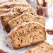 Cinnamon Swirl Zucchini Bread combines the moist texture of zucchini bread with a crumbly cinnamon coffee cake. It’s easy to mix in just a few minutes, then it’s topped off with a spiced glaze for a heavenly treat! 